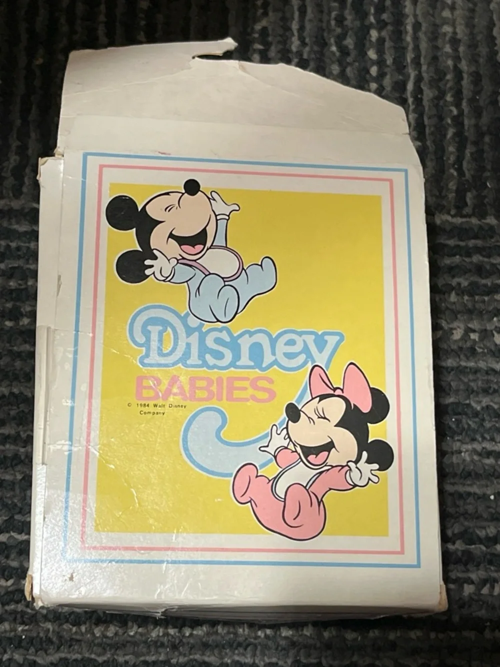 1984 Disney Babies Pink & White Infant Shoes